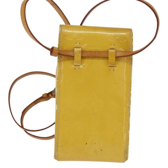 LOUIS VUITTON Monogram Vernis Walker Wallet Lime Yellow LV Auth BA6985 - Picture 3 of 16